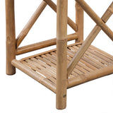3-Tier Square Bamboo Shelf - Top-Down View