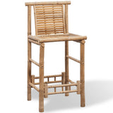 Bar Stools 2 pcs Bamboo - 45-Degree Angle