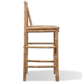 Bar Stools 2 pcs Bamboo - Close-Up Angle