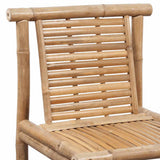Bar Stools 2 pcs Bamboo - Low Angle