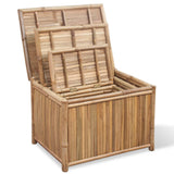 Storage Boxes 3 pcs Bamboo - Front View