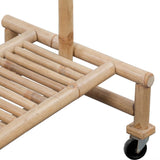 Bamboo Clothes Rack - 45-Degree Angle