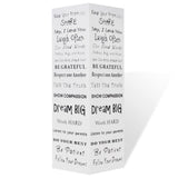 White Square Umbrella Stand Storage Holder Walking Stick Steel 48.5 cm - Front View