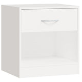 Nightstand 2 pcs with Drawer White