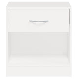 Nightstand 2 pcs with Drawer White