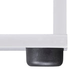 Staircase Bookcase/Display Shelf 142 cm White - Rear View