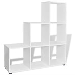 Staircase Bookcase/Display Shelf 107 cm White