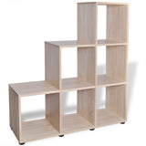 Staircase Bookcase/Display Shelf 107 cm Oak - Top-Down View