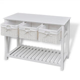 Storage Sideboard White - Top-Down View