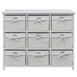 Storage Cabinet Akron White - Front View