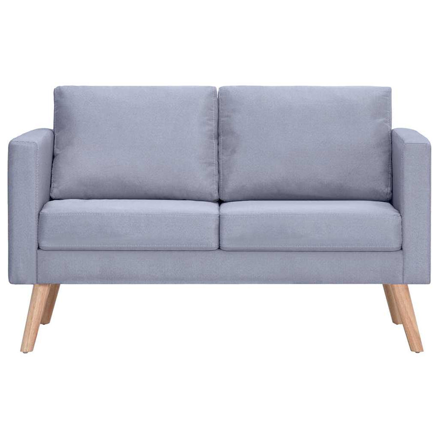 Sofa Set 2-Seater and 3-Seater Fabric Light Grey
