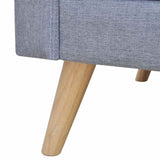 Sofa Set 2-Seater and 3-Seater Fabric Light Grey - Extra Image