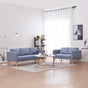Sofa Set 2-Seater and 3-Seater Fabric Light Grey