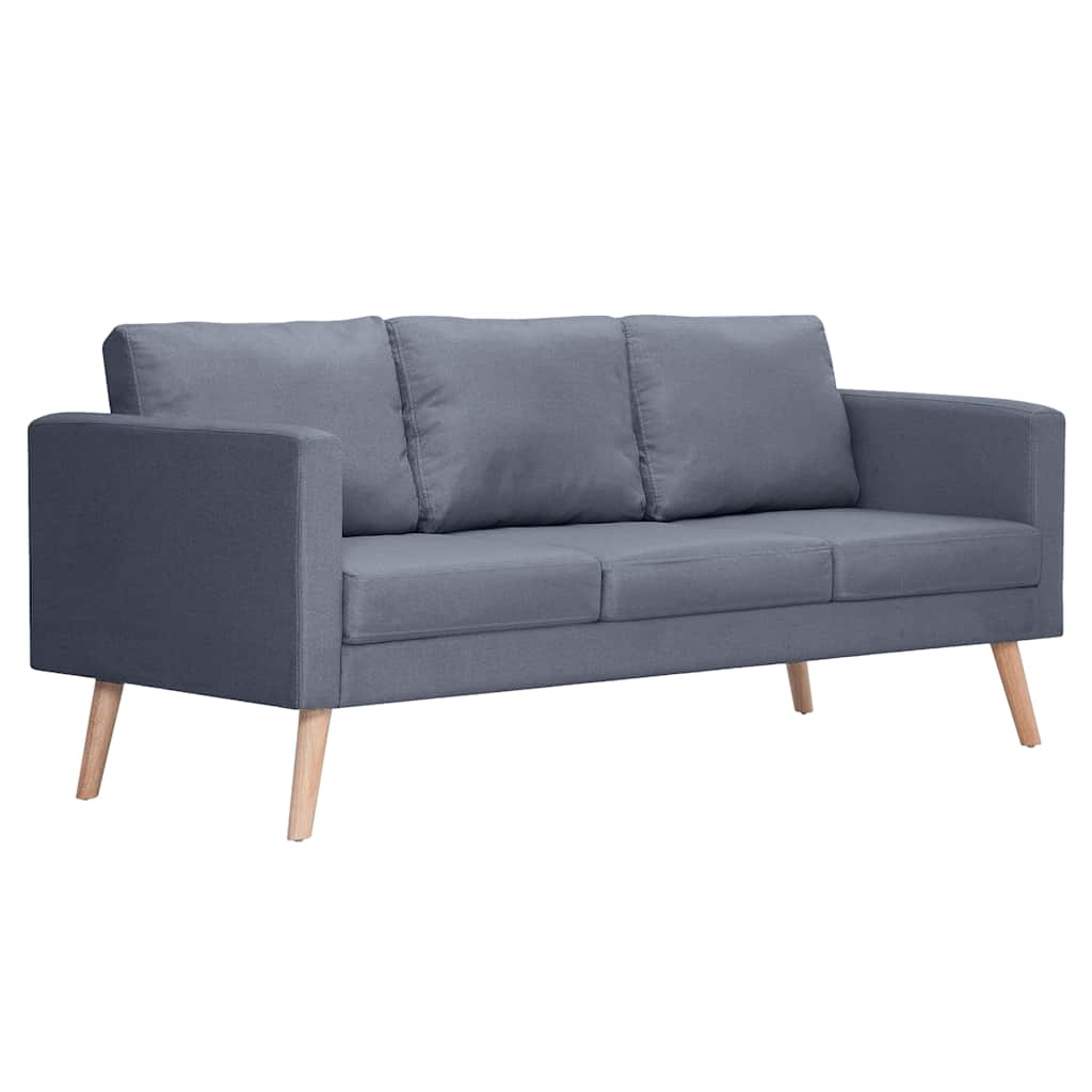 Sofa Set 2-Seater and 3-Seater Fabric Dark Grey