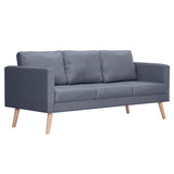 Sofa Set 2-Seater and 3-Seater Fabric Dark Grey - Top-Down View