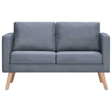 Sofa Set 2-Seater and 3-Seater Fabric Dark Grey