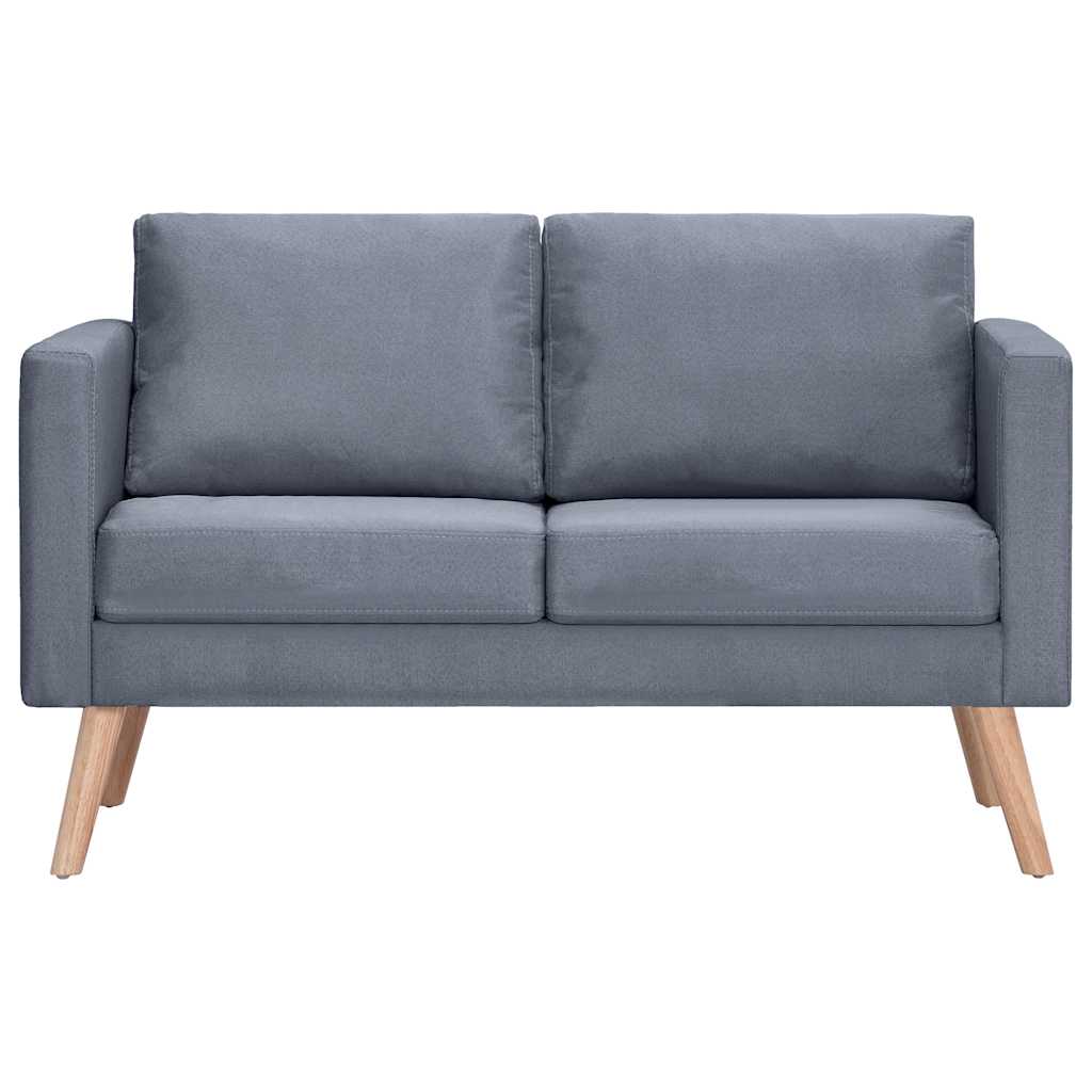 Sofa Set 2-Seater and 3-Seater Fabric Dark Grey