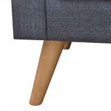 Sofa Set 2-Seater and 3-Seater Fabric Dark Grey - Extra Image