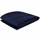 Micro-suede Couch Slipcover Navy Blue 270 x 350 cm - Front View