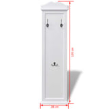 Coat Racks 2 pcs White - Close-Up Angle