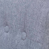 Dining Chairs 4 pcs Light Grey Fabric - 45-Degree Angle