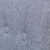 Dining Chairs 6 pcs Light Grey Fabric