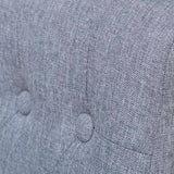 Dining Chairs 6 pcs Light Grey Fabric - 45-Degree Angle