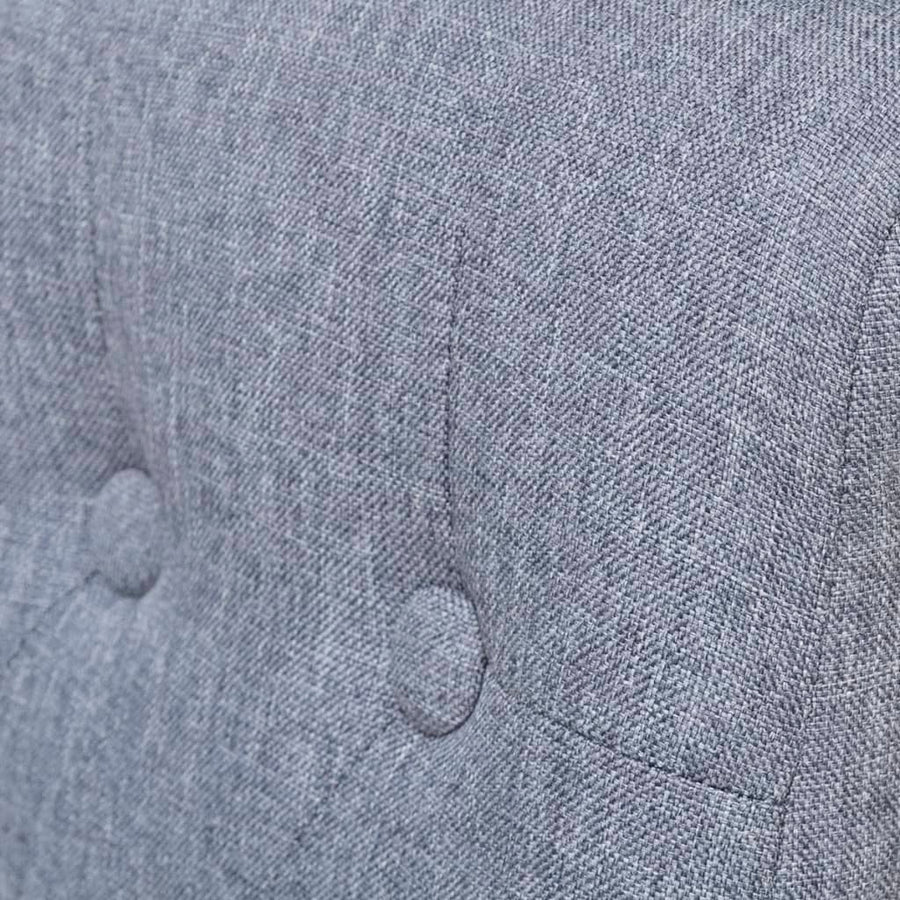 Dining Chairs 6 pcs Light Grey Fabric