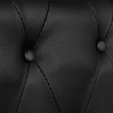 Chesterfield 2-Seater and 3-Seater Artificial Leather Black