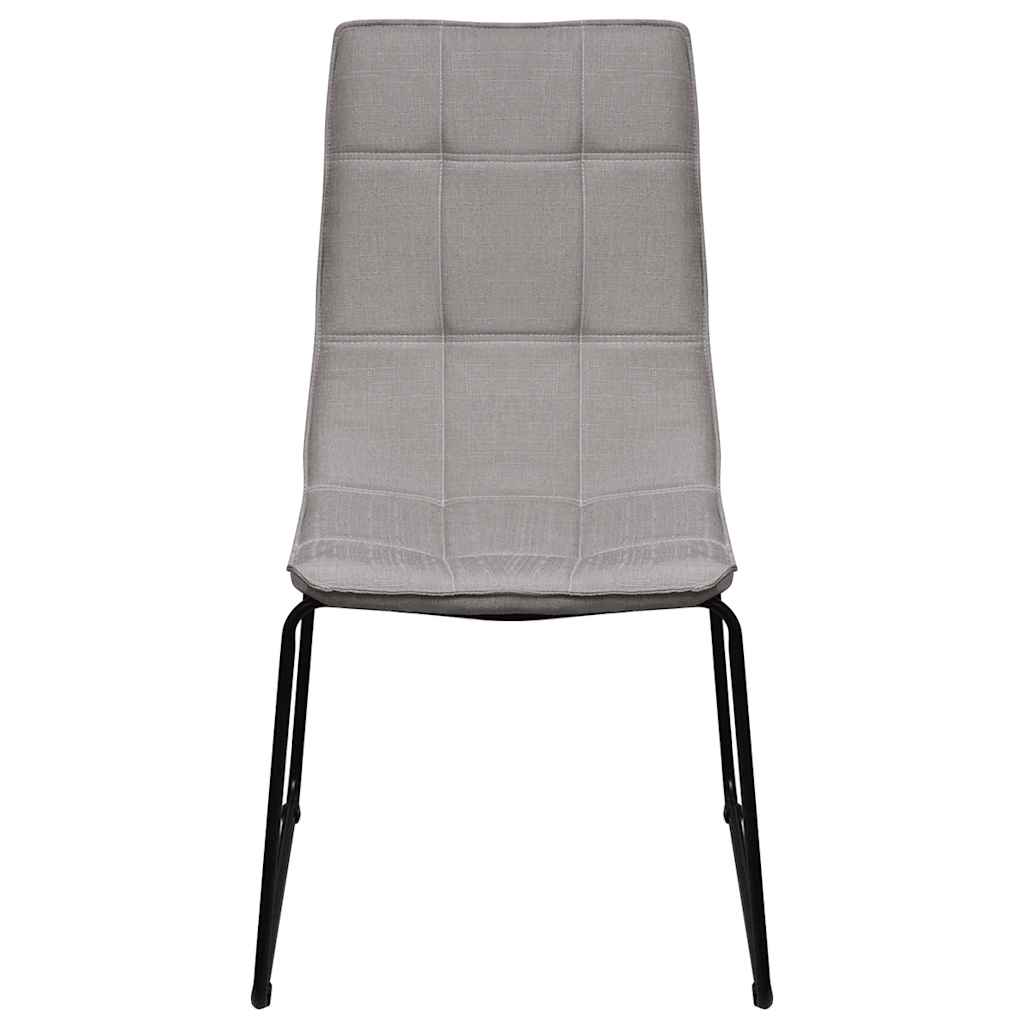 Dining Chairs 6 pcs Light Grey Fabric