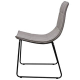 Dining Chairs 6 pcs Light Grey Fabric - Top-Down View