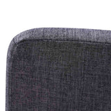 Dining Chairs 6 pcs Dark Grey Fabric - 45-Degree Angle