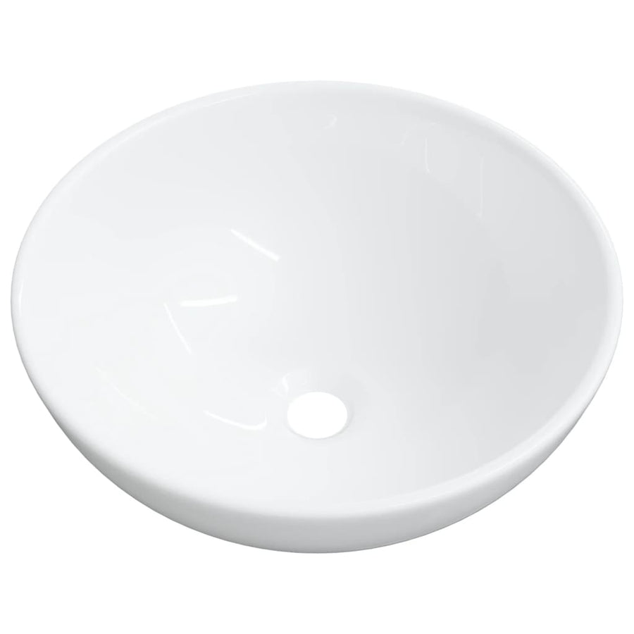 Wash Basin White 28x28x10 cm Ceramic