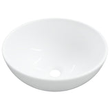 Wash Basin White 28x28x10 cm Ceramic - Top-Down View