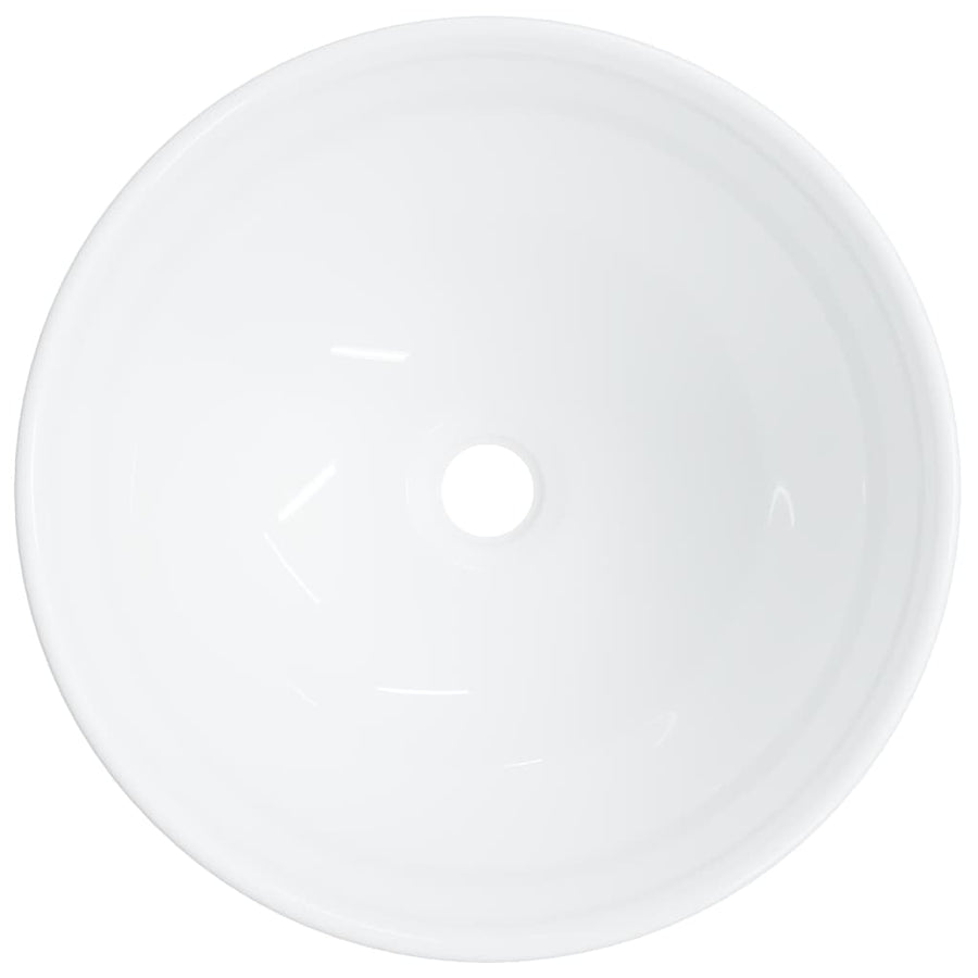 Wash Basin White 28x28x10 cm Ceramic
