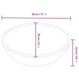 Wash Basin White 28x28x10 cm Ceramic - Low Angle