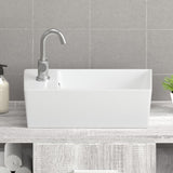 Wash Basin White 48x25x15 cm Ceramic