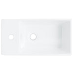 Wash Basin White 48x25x15 cm Ceramic