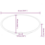 Wash Basins 2 pcs White 42x42x14 cm Ceramic - Low Angle