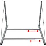 Tyre Rack Silver Steel - 45-Degree Angle