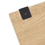 6 Piece Bathroom Furniture Set Oak Engineered Wood - Close-Up Angle
