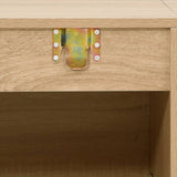 6 Piece Bathroom Furniture Set Oak Engineered Wood - Low Angle