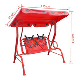 Kids Swing Seat Red - Rear View