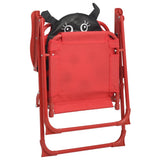 3 Piece Kids' Garden Bistro Set with Parasol Red