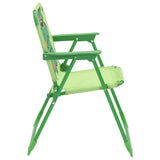 3 Piece Kids' Garden Bistro Set with Parasol Green - Low Angle