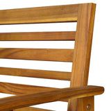 4 Piece Garden Lounge Set with Cushions Solid Acacia Wood