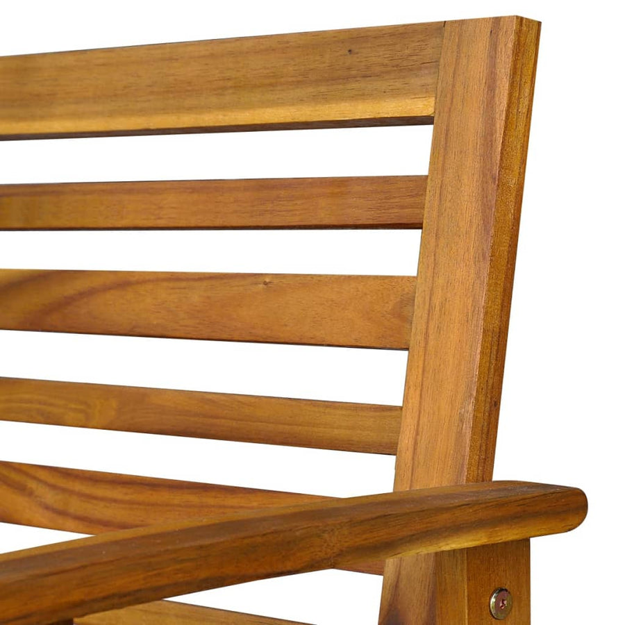 4 Piece Garden Lounge Set with Cushions Solid Acacia Wood