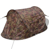 2-person Pop-up Tent Camouflage - Side View