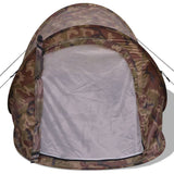 2-person Pop-up Tent Camouflage - Top-Down View