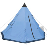 4-person Tent Blue - Front View
